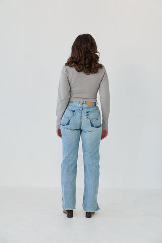 Allysa Tilted/Split Jean