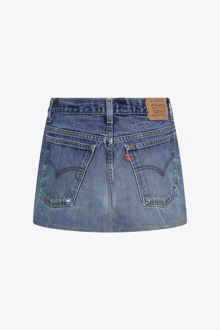 Hemmed Mini Skirt