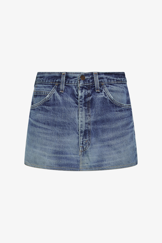 Hemmed Mini Skirt