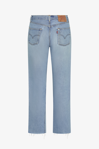 Relaxed Raw Hem Jean