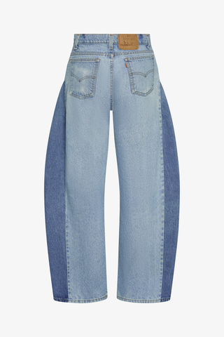 Two Tone Barrel Jean