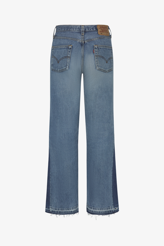 Unfolded Two-Tone Jean